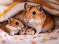 Can baby hamsters be raised with their mother hamsters when they grow up?